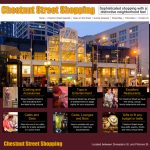 Chestnut Street Shopping is a site promoting stores in San Francisco